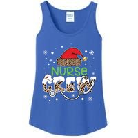 Nurse Crew Leopard Santa Hat Stethoscope Nurse Christmas Cute Gift Ladies Essential Tank