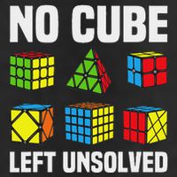 No Cube Left Unsolved Competitive Puzzle Cube Speed Cubing Trucker Hat