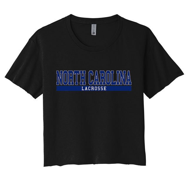North Carolina Lacrosse Crop Top