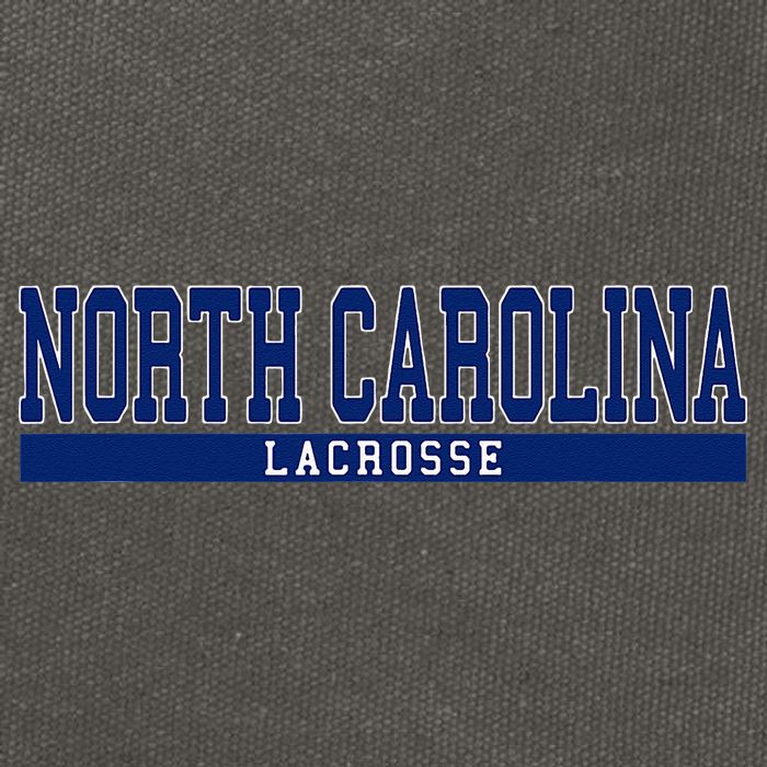 North Carolina Lacrosse Cotton Canvas Backpack