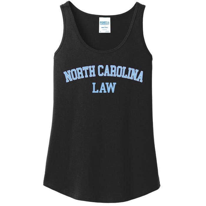 North Carolina Law Attorney Bar Graduate Lawyer College Ladies Essential Tank