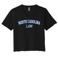 North Carolina Law Attorney Bar Graduate Lawyer College Women's Crop Top Tee