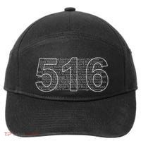 Nassau County Long Island New York Area Code 516 7-Panel Snapback Hat