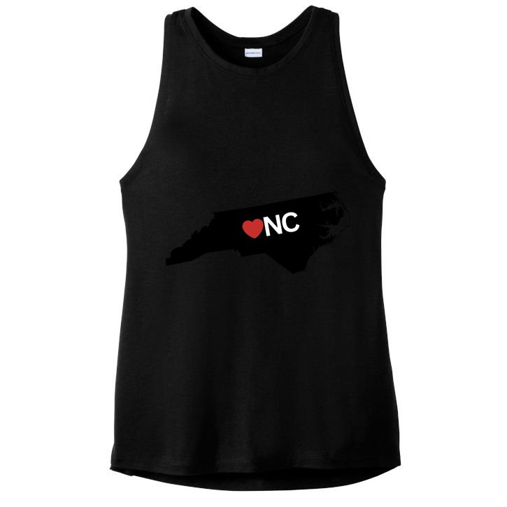 North Carolina Love Ladies PosiCharge Tri-Blend Wicking Tank