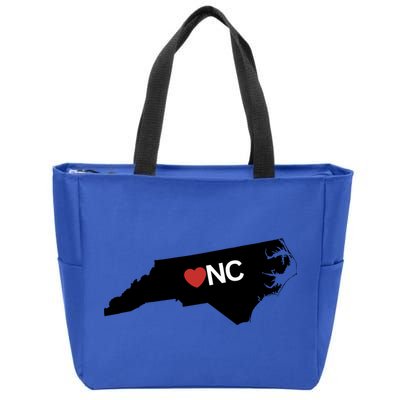 North Carolina Love Zip Tote Bag