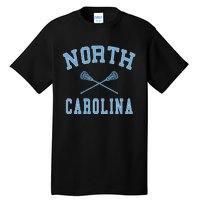 North Carolina Lacrosse Vintage Nc Lax Weathered Tall T-Shirt