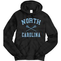 North Carolina Lacrosse Vintage Nc Lax Weathered Tie Dye Hoodie