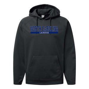 North Carolina Lacrosse Performance Fleece Hoodie