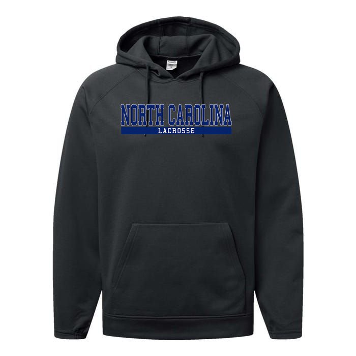 North Carolina Lacrosse Performance Fleece Hoodie