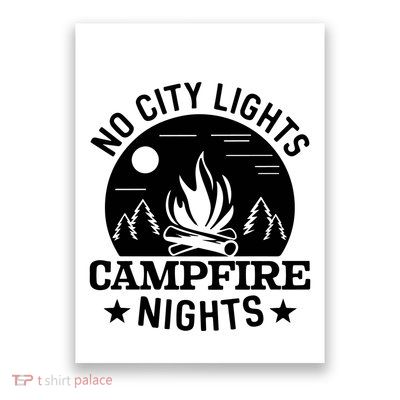 No City Lights Campfire Nights Poster