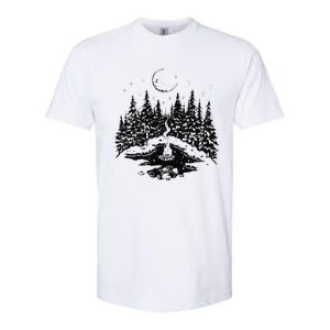 No City Lights Just Camp Fire Nights Lake Life Softstyle CVC T-Shirt