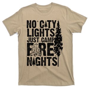 No City Lights Just Camp Fire Nights T-Shirt