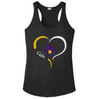 Nevada Cubs Logo Half Heart Slogan Hs Ladies PosiCharge Competitor Racerback Tank