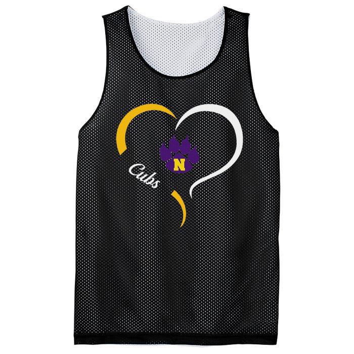 Nevada Cubs Logo Half Heart Slogan Hs Mesh Reversible Basketball Jersey Tank