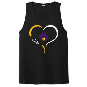 Nevada Cubs Logo Half Heart Slogan Hs PosiCharge Competitor Tank