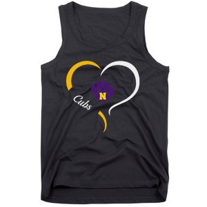 Nevada Cubs Logo Half Heart Slogan Hs Tank Top