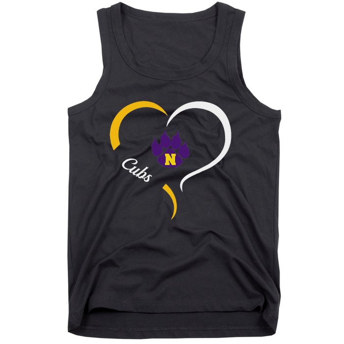 Nevada Cubs Logo Half Heart Slogan Hs Tank Top