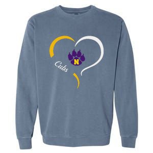 Nevada Cubs Logo Half Heart Slogan Hs Garment-Dyed Sweatshirt