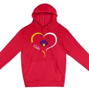 Nevada Cubs Logo Half Heart Slogan Hs Premium Pullover Hoodie