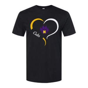 Nevada Cubs Logo Half Heart Slogan Hs Softstyle CVC T-Shirt