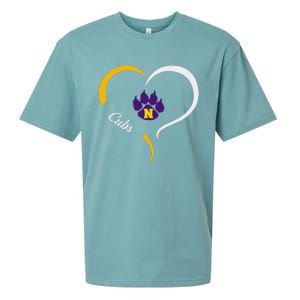 Nevada Cubs Logo Half Heart Slogan Hs Sueded Cloud Jersey T-Shirt