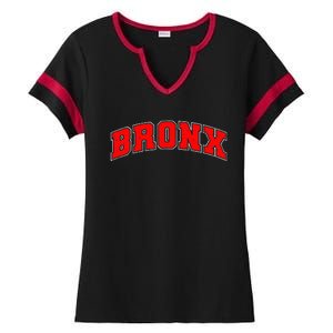 Newyork City Lover Bronx New York Ladies Halftime Notch Neck Tee