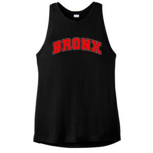 Newyork City Lover Bronx New York Ladies PosiCharge Tri-Blend Wicking Tank