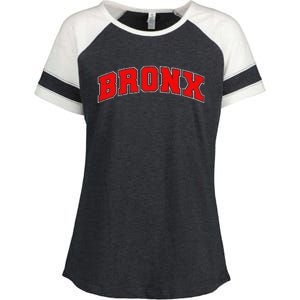 Newyork City Lover Bronx New York Enza Ladies Jersey Colorblock Tee