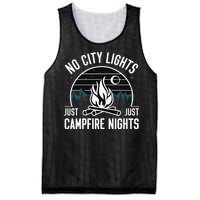 No City Lights Just Campfire Nights Mesh Reversible Basketball Jersey Tank