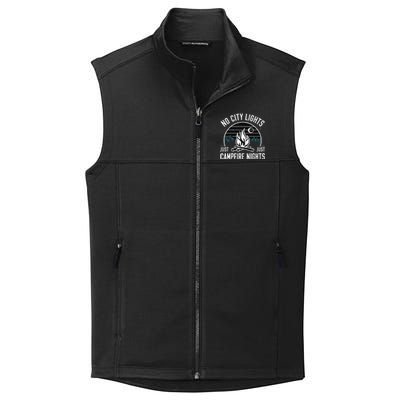 No City Lights Just Campfire Nights Collective Smooth Fleece Vest