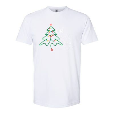 Nurse Christmas Lights Shine Bright Like A Call Light Softstyle® CVC T-Shirt