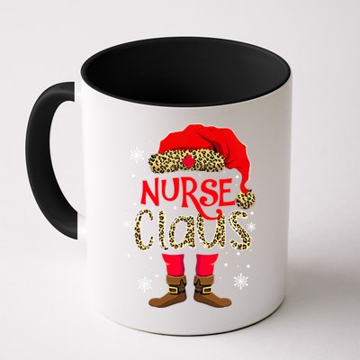 Nurse Claus Leopard Elf Santa Hat Nurse Christmas Meaningful Gift Mug