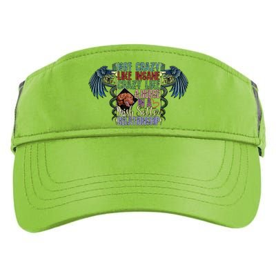 Not Crazy Like Insane Crazy Like A Nurse Irish Setter Lover Gift Adult Drive Performance Visor