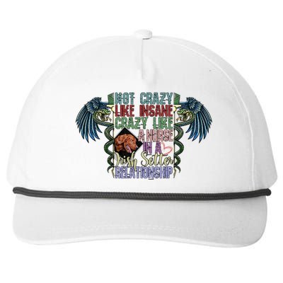 Not Crazy Like Insane Crazy Like A Nurse Irish Setter Lover Gift Snapback Five-Panel Rope Hat