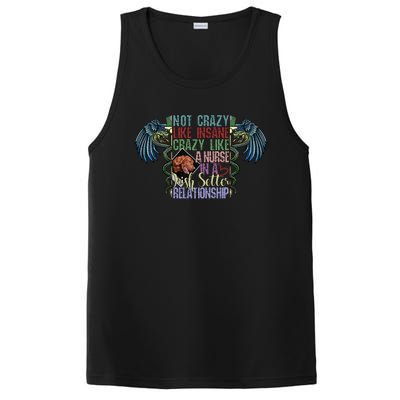 Not Crazy Like Insane Crazy Like A Nurse Irish Setter Lover Gift PosiCharge Competitor Tank