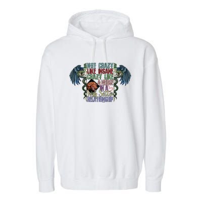 Not Crazy Like Insane Crazy Like A Nurse Irish Setter Lover Gift Garment-Dyed Fleece Hoodie