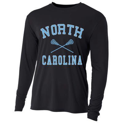 North Carolina Lacrosse Cooling Performance Long Sleeve Crew