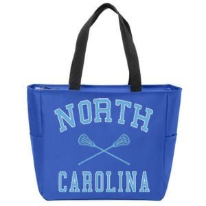 North Carolina Lacrosse Zip Tote Bag