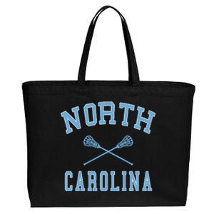 North Carolina Lacrosse Cotton Canvas Jumbo Tote