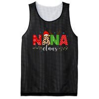 Nana Claus Leopard Print Christmas For Mother Women Mesh Reversible Basketball Jersey Tank