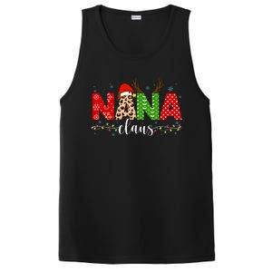 Nana Claus Leopard Print Christmas For Mother Women PosiCharge Competitor Tank