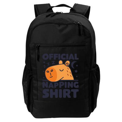 Napping Capybara Lover Funny Rodent Animal Sleeping Daily Commute Backpack