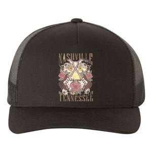 Nashville Country Music City Trip Retro Nash Bash Bach Yupoong Adult 5-Panel Trucker Hat