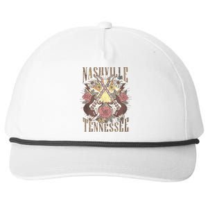 Nashville Country Music City Trip Retro Nash Bash Bach Snapback Five-Panel Rope Hat