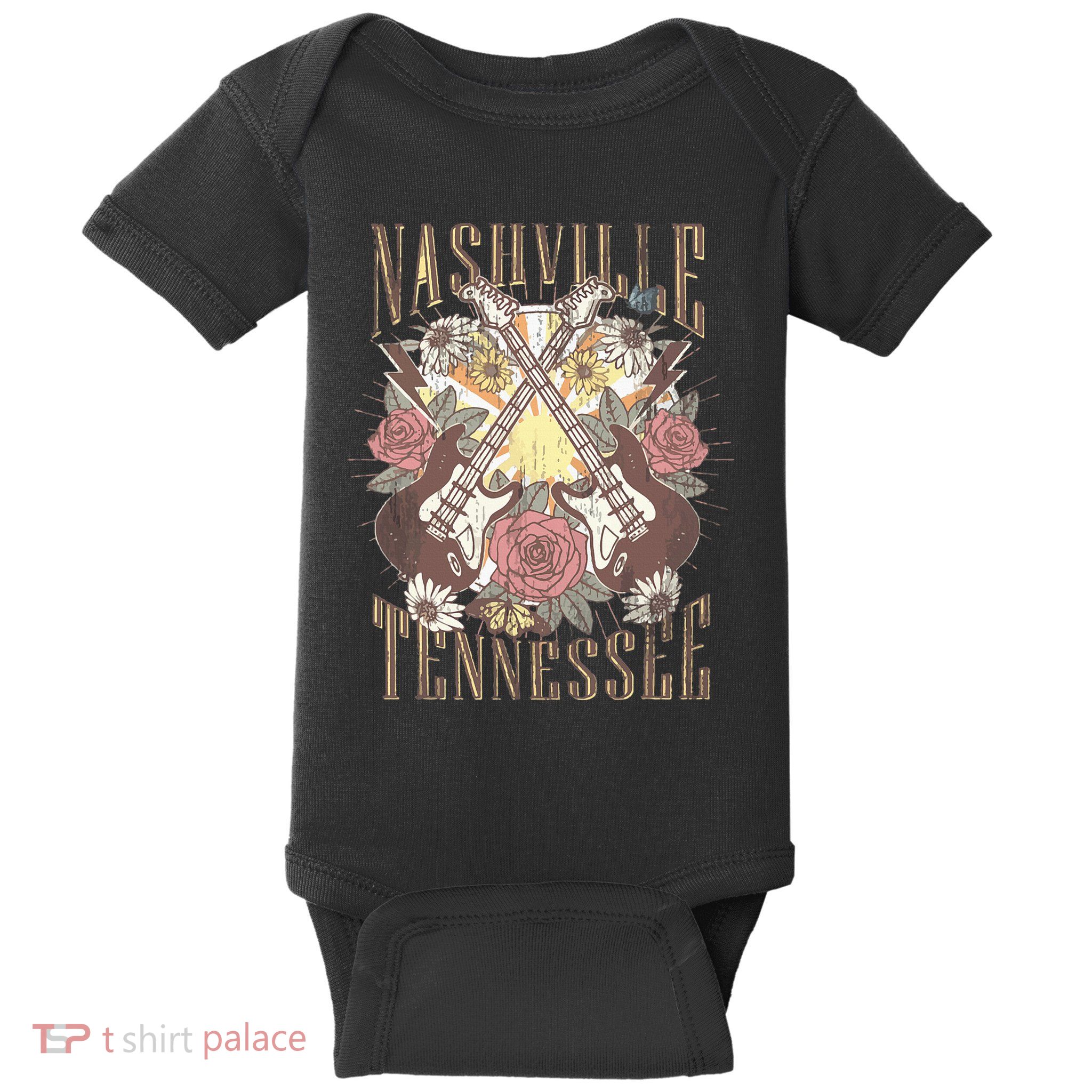 Nashville Country Music City Trip Retro Nash Bash Bach Baby Bodysuit