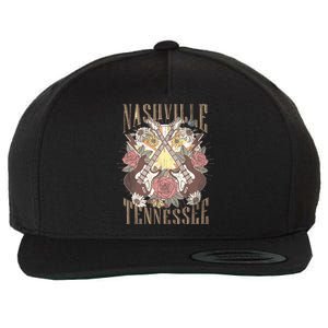 Nashville Country Music City Trip Retro Nash Bash Bach Wool Snapback Cap