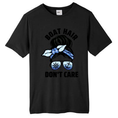 Nautical Captain Mom Boating Boat Hair Don't Care Funny Gift Tall Fusion ChromaSoft Performance T-Shirt