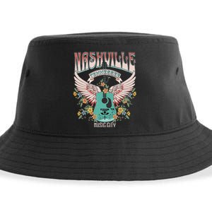 Nashville Country Music City Trip Retro Nash Bash Bach Sustainable Bucket Hat