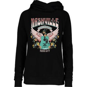 Nashville Country Music City Trip Retro Nash Bash Bach Womens Funnel Neck Pullover Hood