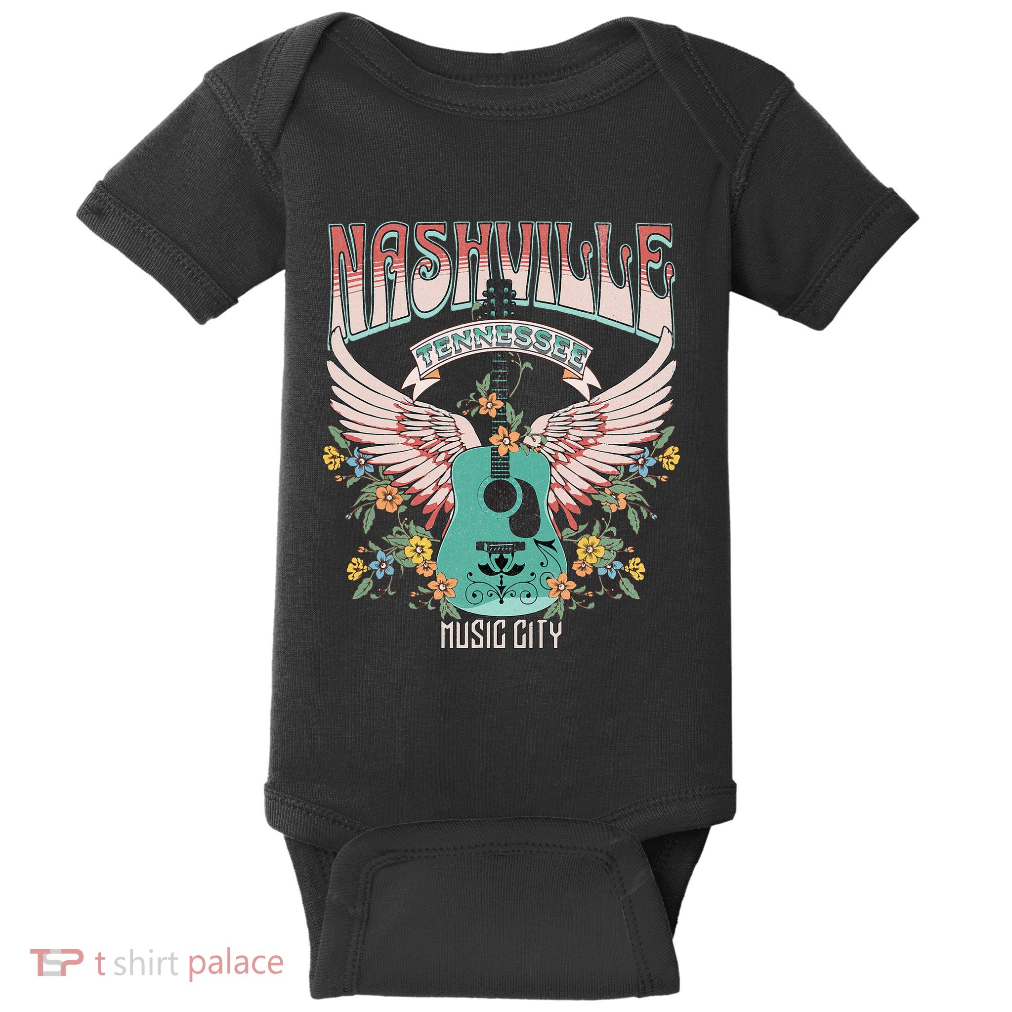 Nashville Country Music City Trip Retro Nash Bash Bach Baby Bodysuit